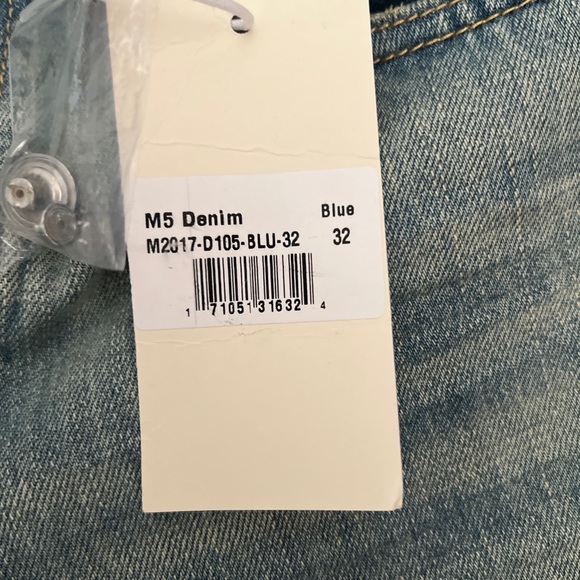MNML NEW BLUE M5 JEANS SIZE 32 - Picture 4 of 6